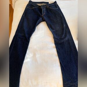 rag & bone Dark Indigo Jeans with Contrast Stitching